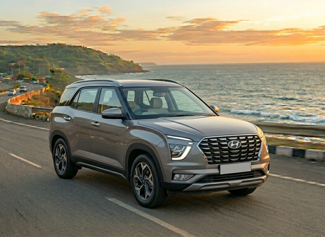 Hyundai Alcazar self drive car in Goa