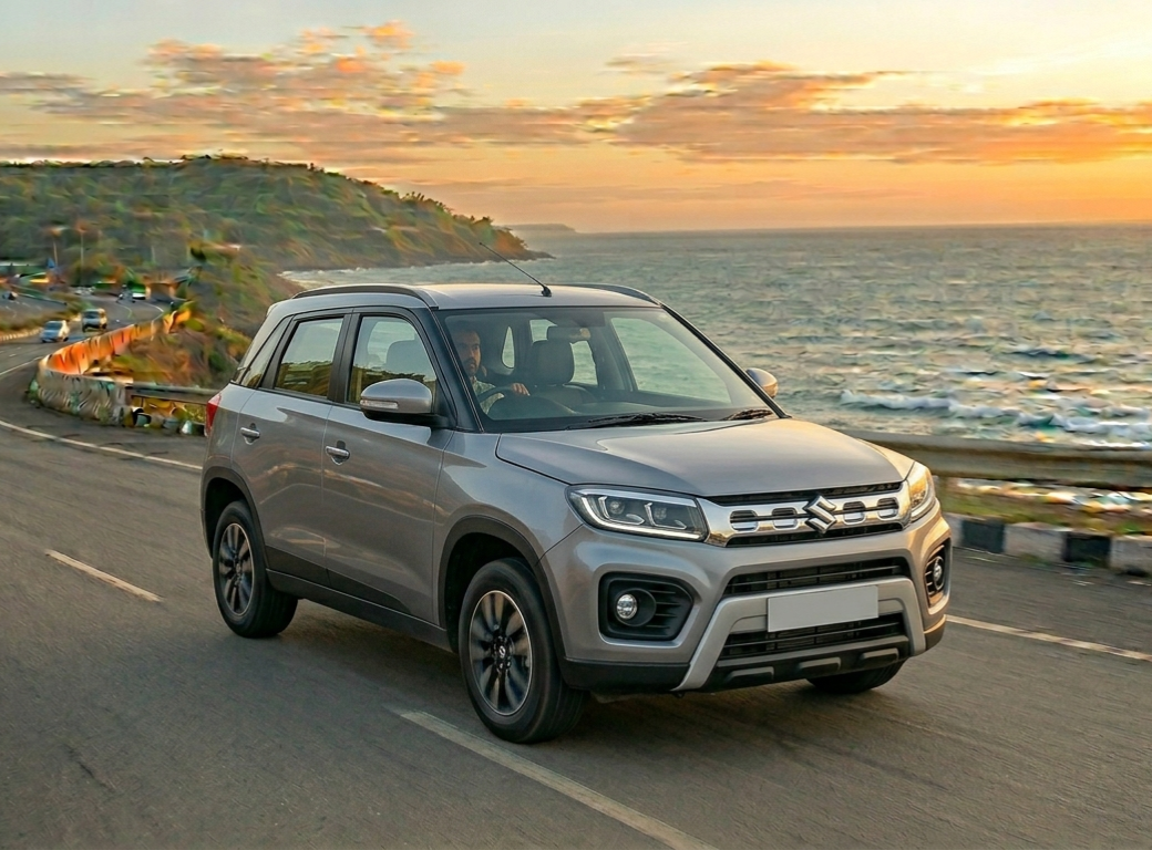 Maruti Suzuki Brezza self drive car rental in Goa